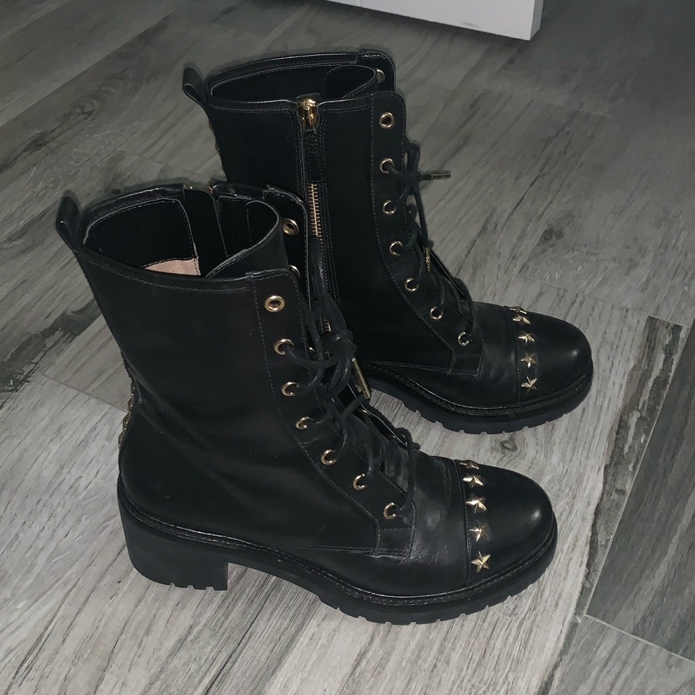 Michael Kors Cory Star Studded Combat Boot - Picture 2 of 7